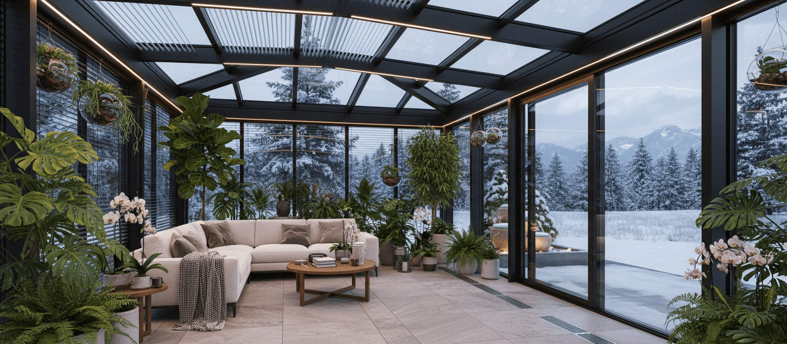 Kış Bahçesi - Villa ve evler için cam yaşam alanları